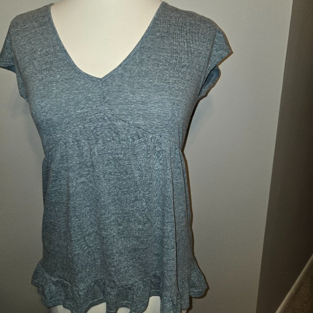 Listicle Short Sleeve Tunic Top